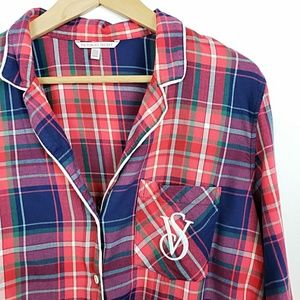 NWOT VS Pajama Plaid Top | Medium